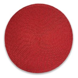 Kit 3 Pçs Jogo Americano Supla Sousplat Mesa Jantar Refeição Sob Prato Talheres Cozinha Vermelho - 1