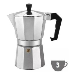 Cafeteira Italiana em Alumínio para 3 Xícaras Café Rápido - 2
