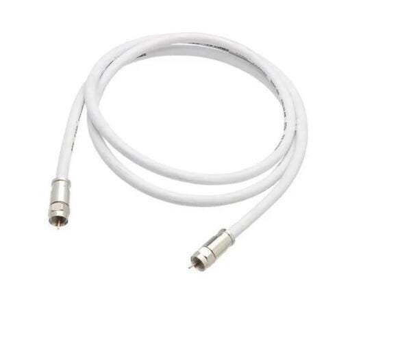 Cabo Coaxial Rg6 97% Malha Para Antena Sinal Hdtv 5 Metros - 1