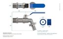 Ver imagem 3 de Torneira De Esfera Com Alavanca Para Jardim 190127 Blukit - Azul