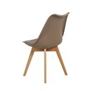 Ver imagem 4 de Cadeira para Jantar Cozinha Saarinen Leda Design Wood Base Madeira Nude