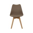 Ver imagem 2 de Cadeira para Jantar Cozinha Saarinen Leda Design Wood Base Madeira Nude