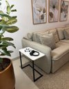 Ver imagem 2 de Mesa de Apoio Sofa Sala Canto Luxo Branca