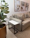 Ver imagem 4 de Mesa de Apoio Sofa Sala Canto Luxo Branca