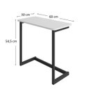 Ver imagem 4 de Mesa de Apoio Sofa Sala Canto Luxo Branca