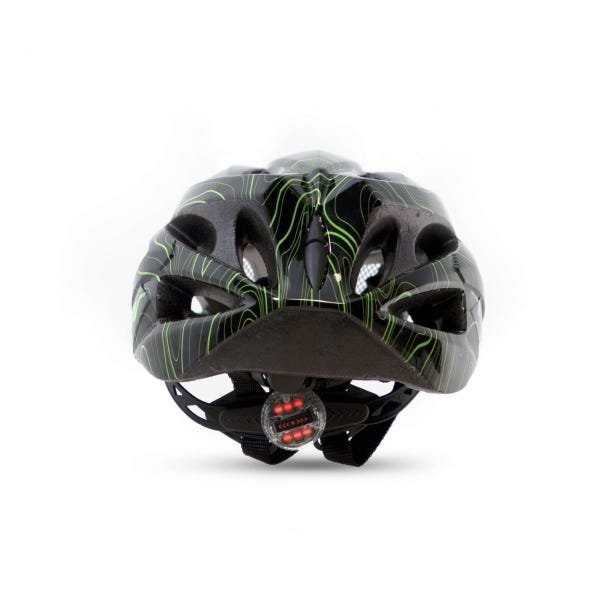 CAPACETE MTB RAPTOR III (3) LED - Preto/Verde - G (57-61 cm) - 4