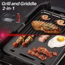 Ver imagem 2 de Secura Grill Elétrico 2 em 1 Antifumaça com Tampa de Vidro 1800w (preto)