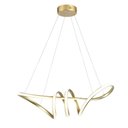 Ver imagem 1 de Pendente Led Moderno Taschibra Loop 38w Luz Quente 3000k Bivolt Ouro