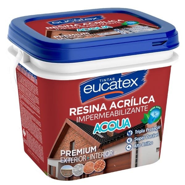 Resina Acrílica Multiuso Eucatex Acqua 3,6L - Ceramica Telha