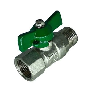 Registro Esfera Latão Forjado Rosca Macho Fêmea de 3/4"