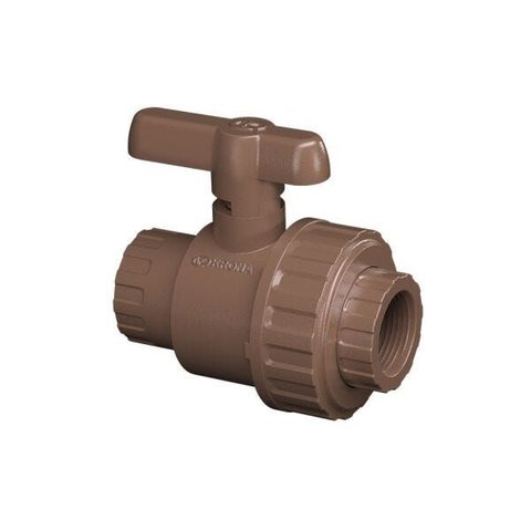 Registro de Esfera Pvc Roscável com União de 1.1/4 Polegada