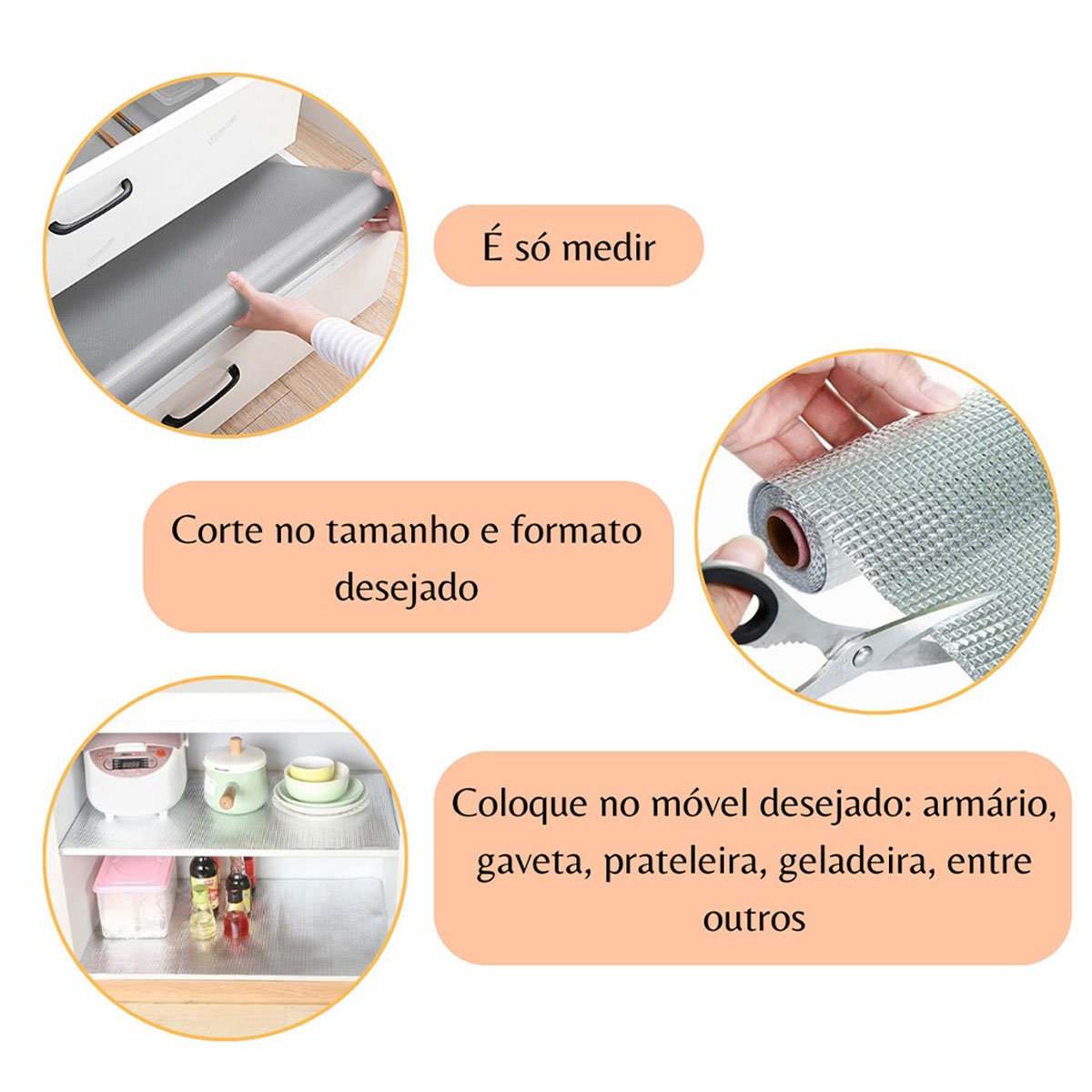 Forro Manta Impermeavel 3 Metros Prateleira Gaveta Armario Cozinha Quarto Antiderrapante Mesa Bancad - 8