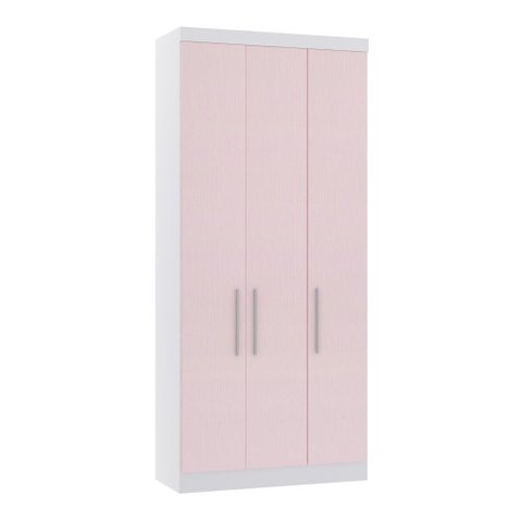 Guarda Roupa Dormitório Modulado Alpes 3 Portas C/ Cabideiro - Módulo Roupeiro Alpes - Luciane:rosa