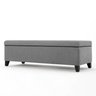 Recamier Bau Julia 1,20m Suede Cinza - Inova Decor Inova Decorações - 2