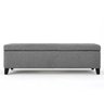 Recamier Bau Julia 1,20m Suede Cinza - Inova Decor Inova Decorações - 3