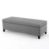 Recamier Bau Julia 1,20m Suede Cinza - Inova Decor Inova Decorações - 1