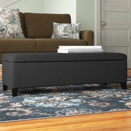 Recamier Bau Julia 1,20m Suede Cinza - Inova Decor Inova Decorações - 7
