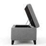 Recamier Bau Julia 1,20m Suede Cinza - Inova Decor Inova Decorações - 4