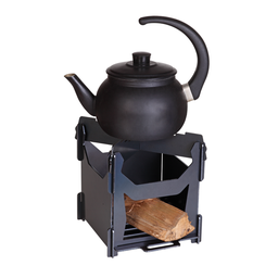 Fogareiro Portátil a Lenha Compacto em Aço Carbono Mini Camper Capincho 08000506 - 3