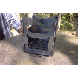 Fogareiro Portátil a Lenha Compacto em Aço Carbono Mini Camper Capincho 08000506 - 5