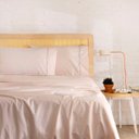 Ver imagem 2 de Jogo de Lençol Percal Total Mix Clean Tinto Rosa Claro Artex - Queen