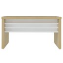 Ver imagem 6 de Mesa para Escritório 135cm Tamburato Corp A06 Carvalho/branco - Mpozenato