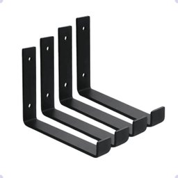 Mão Francesa Invertida Suporte Kit 4 C/ Parafuso e Bucha - 1