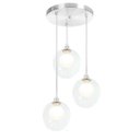 Ver imagem 2 de Lustres Pendentes Triplo Harmony Bolinha Escovado