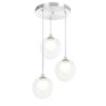 Lustres Pendentes Triplo Harmony Bolinha Escovado - 2