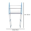 Ver imagem 5 de Rack Estante Lavanderia Prateleira Maquina de Lavar Organizador Metal Casa Organização