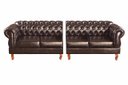 Ver imagem 2 de Sofá Fixo Chesterfield Duquesa 4 Lugares Modulado Decoração Vintage Imperial - Couríssimo Café
