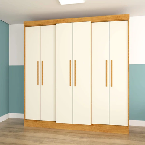 Guarda Roupa Casal 6 Portas Flórida Freijó/off White