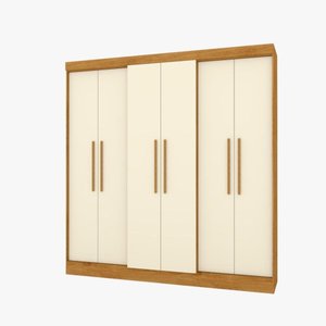 Guarda Roupa Casal 6 Portas Flórida Freijó/off White - Móveis Mopar
