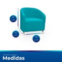 Ver imagem 6 de Poltrona Redonda Moderna e Confortavel Alicia Suede