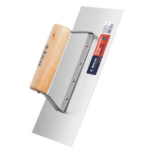 Desempenadeira De Aço Lisa 12X25 Cabo Fechado Madeira Atlas