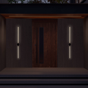 Ver imagem 1 de Arandela Led Lina 30x50cm 10w 3000k Branco Quente Bivolt Preto