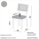 Ver imagem 6 de Conjunto 02 Cadeiras de Jantar com Assento Estofado e Encosto com Tela Palhinha Ca35 Dalla Costa