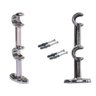 Suportes para Varão Duplo 19mm Cromado 03 Peças - 3