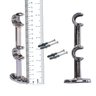 Suportes para Varão Duplo 19mm Cromado 03 Peças - 4