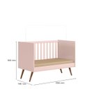 Ver imagem 5 de Berço Mini Cama Infantil Q Charm 70cm Com Rodízios e Mosqueteiro - ÉdeCasaMóveis                                                               
