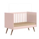 Ver imagem 2 de Berço Mini Cama Infantil Q Charm 70cm Com Rodízios e Mosqueteiro - ÉdeCasaMóveis                                                               
