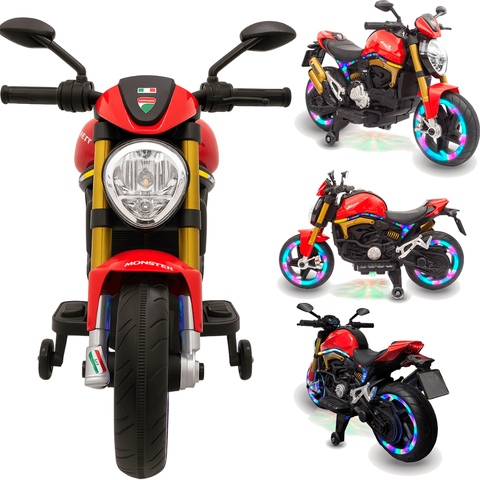 Moto Elétrica Infantil Lightning Rider Bang Toys Vermelha 12v