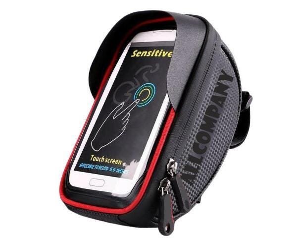 Bolsa De Guidão Para Celular Mtb Impermeável E Touch - 1