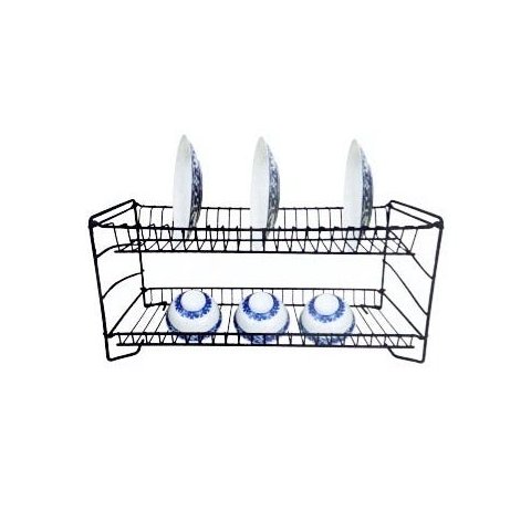 ESCORREDOR DE LOUÇA EM METAL PRETO