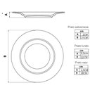Ver imagem 6 de Jogo de Jantar 20 Peças Tramontina Atena Porcelana Branco 4 Pessoas Filete Prata