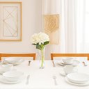 Ver imagem 5 de Jogo de Jantar 20 Peças Tramontina Atena Porcelana Branco 4 Pessoas Filete Prata