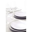 Ver imagem 4 de Jogo de Jantar 20 Peças Tramontina Atena Porcelana Branco 4 Pessoas Filete Prata