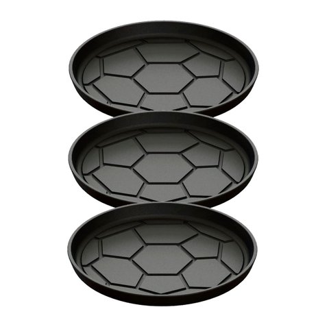 Kit 3 Chapa Petisco Redonda Copa 2022 de Ferro Fumil 20x2cm