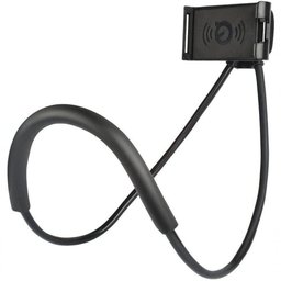 Suporte Celular Articulado de Pescoco Selfie Cama Mesa Sofa Preto Pescoço Preto - 1