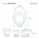 Ver imagem 2 de Assento Sanitário Windsor Ébano (preto) para Vaso Deca